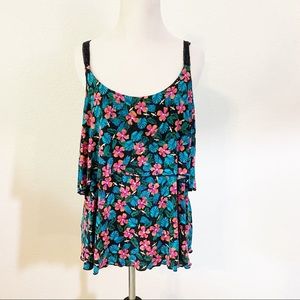 L'Amour Nanette Lepore S Floral Top Sleeveless